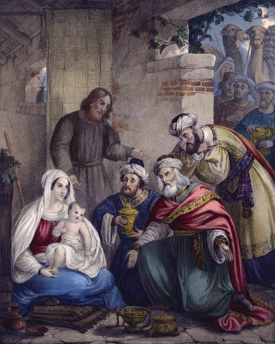La adoración y ofrendas de los sabios de Siegfried Detler Bendixen
